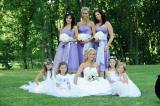 Svatba v bílo fialové